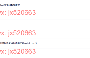 3. 童年阴影是怎样影响我们的一生？课程（网盘播放）
