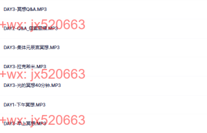 现场录音课程（网盘下载）