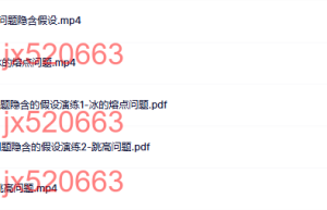 08【发现问题】界定问题之四：显性化问题隐含假设（上）课程（网盘播放）