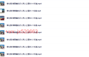 08 曾国藩的识人用人之道课程（百度网盘在线观看）