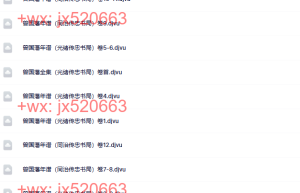 曾国藩年谱（同治传忠书局）课程（网盘课程）