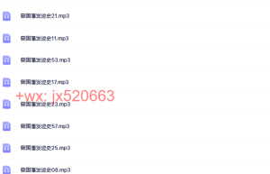 09 曾国藩发迹史课程（在线下载）