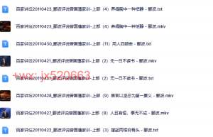 郦波评说曾国藩家训（上部 )课程（在线下载）