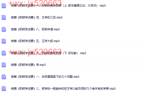 钱穆《阳明学述要》_音频10集课程（在线观看）