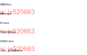 VIP入学手册课程（网盘观看）