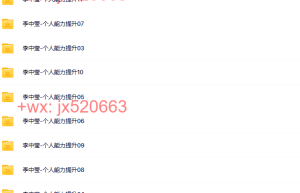 2、李中莹-NLP人生提升版 个人能力提升11天录音（621M）课程（百度网盘观看）