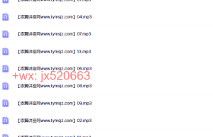 录音课程（网盘下载）