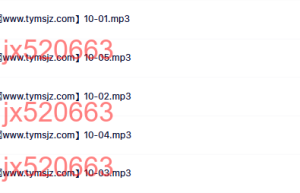 录音课程（网盘下载）