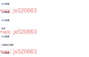 13、李中莹-第四十二届（深圳）NLP执行师录音和板书课程（在线下载）