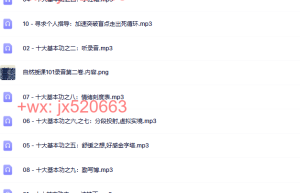 自然授课101录音shouke101-2课程（在线下载）