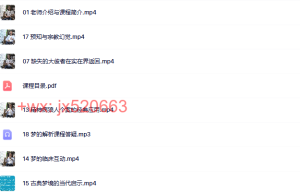 388.觉醒书院公众号、王彻 梦的分析：理解潜意识心理过程的“捷径”课程（百度网盘观看）