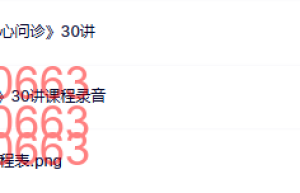张海音深度解析《扪心问诊》30讲录音+文字稿课程（在线播放）
