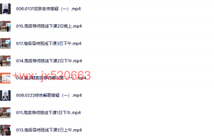 772第3期高级导师集训营课程（网盘播放）