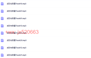 《成功与致富》课程（百度网盘课程）