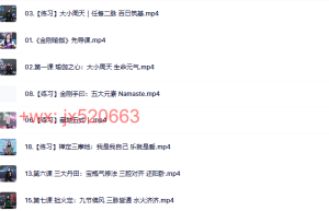 886.【詹唐宁】金刚瑜伽训练营课程（百度网盘观看）
