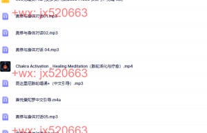 022觉醒书院公众号脉轮+身体音频课程（百度网盘下载）