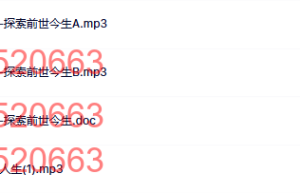 23-探索前世今生课程（网盘课程）