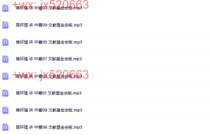 中庸课程（在线播放）