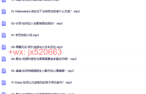 第一期集指导会课程（百度网盘课程）