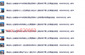 【曾仕强】–易经的人生智慧全集（20课）课程（网盘观看）