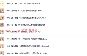 个人篇课程（百度网盘在线观看）