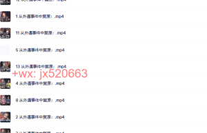 4  从外遇事件中复原课程（百度网盘观看）