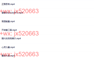 高等能量DVD课程（百度网盘在线观看）