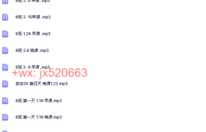 347.觉醒书院公众号、奇迹30 6班课程（百度网盘观看）