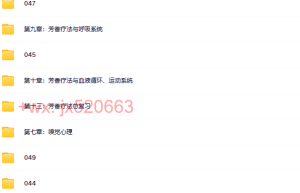 08. 国际芳香疗法理论课程（网盘在线下载）