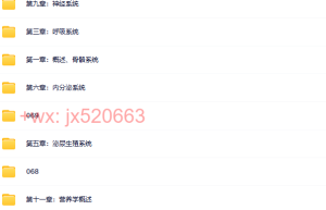 09. 国际生理解剖课程（在线观看）