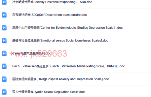 内容2.专业心理测试量表100套+（含信效度）（在线阅读）