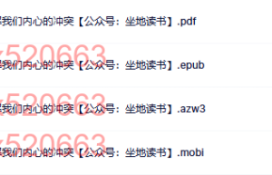 反内耗：如何化解我们内心的冲突（网盘下载）