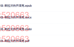 意识形态的崇高客体-斯拉沃热齐泽克（网盘下载）