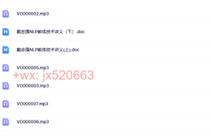 戴志强NLP领袖口才训练营_录音_NLP（在线下载）