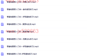 51-2零基础冥想入门10课（网盘在线播放）