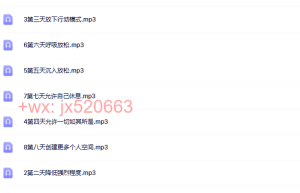 10天放松冥想（播放）